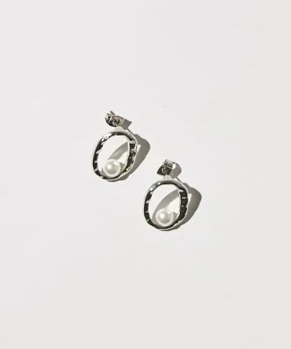 AMERICAN HOLIC オーバルパールピアス