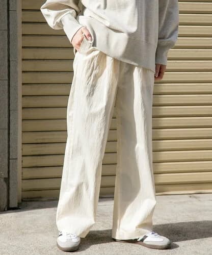 URBAN RESEARCH DOORS FORK&SPOON コットンナイロンパンツ
