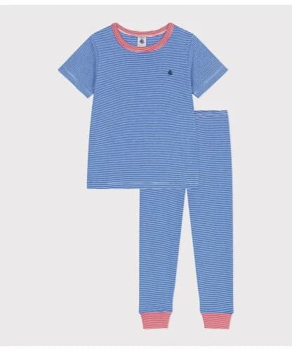 PETIT BATEAU 半袖長ズボンパジャマ