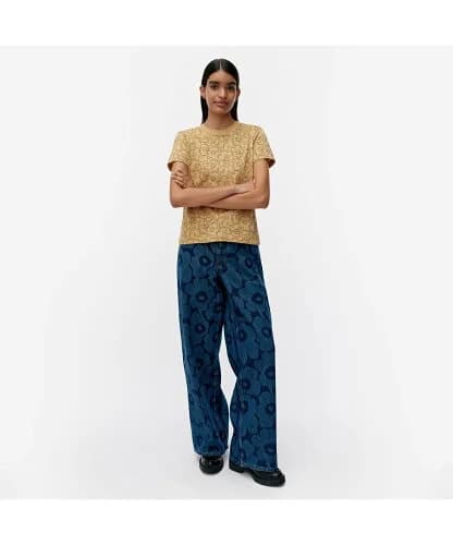 Marimekko Heleys Piirto Unikko Tシャツ