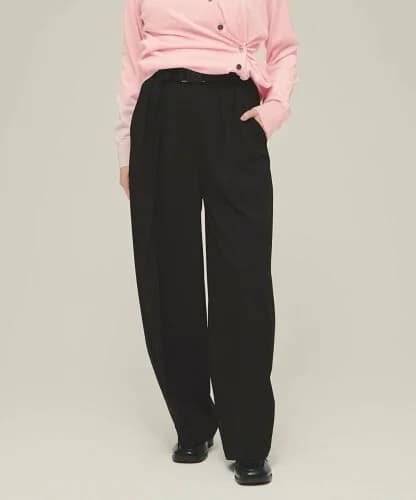 JEANASIS Long Belt Wide Pants