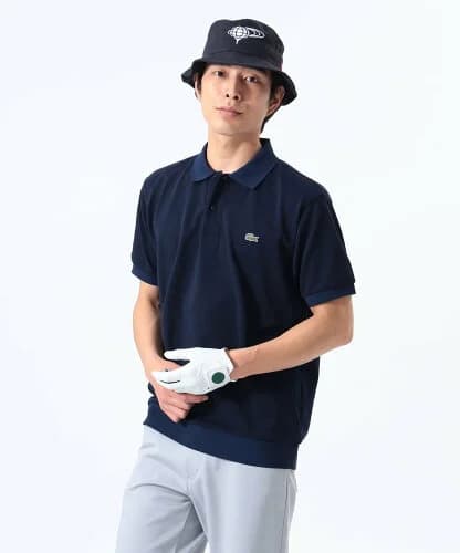 BEAMS GOLF ORANGE LABEL ＜MEN＞【別注】LACOSTE / 鹿の子 ソリッド ポロシャツ