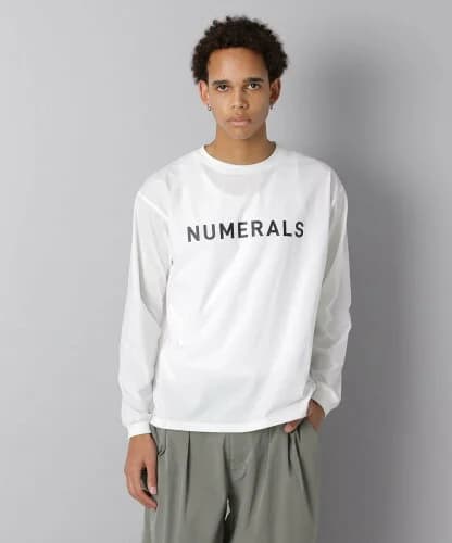 niko and ... 【NUMERALS】ストレッチロゴロングスリーブTEE