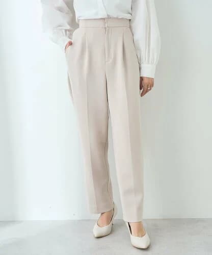 YECCA VECCA タックテーパードパンツ