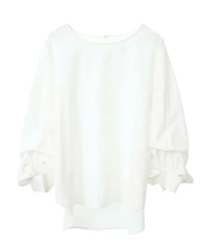 YECCA VECCA 2wayボリューム袖ブラウス