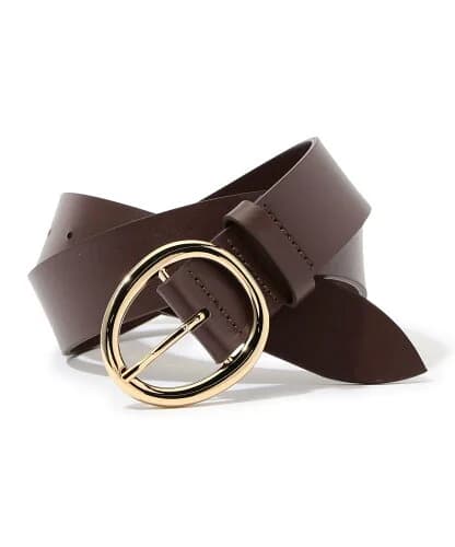TOMORROWLAND LEFIJE ROUND BUCKLE レザーベルト