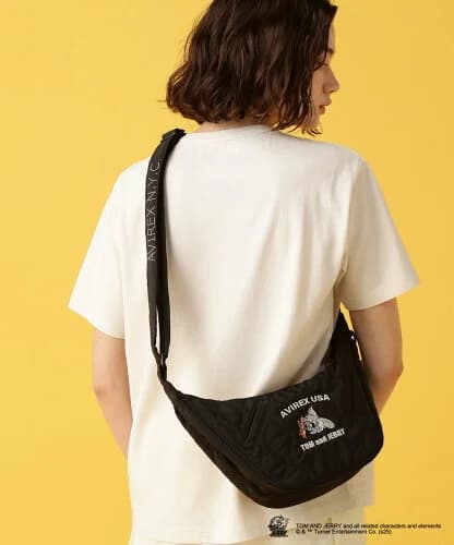 AVIREX 《TOM and JERRY*AVIREX》MINI QUILTING BAG/トムとジェリー*アヴィレックス ミニキルティングバッグ