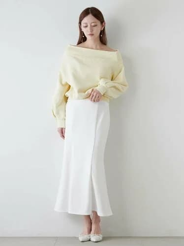 SNIDEL スウェットナロースカート