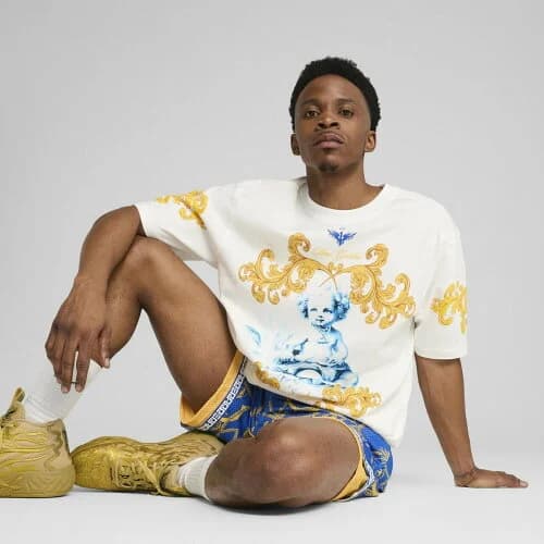 PUMA メンズ バスケットボール MELO ゴールデン 半袖 Tシャツ I