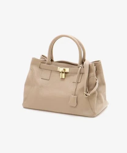 le.coeur blanc MILLELAFIRENZE金具付きレザートートバッグ