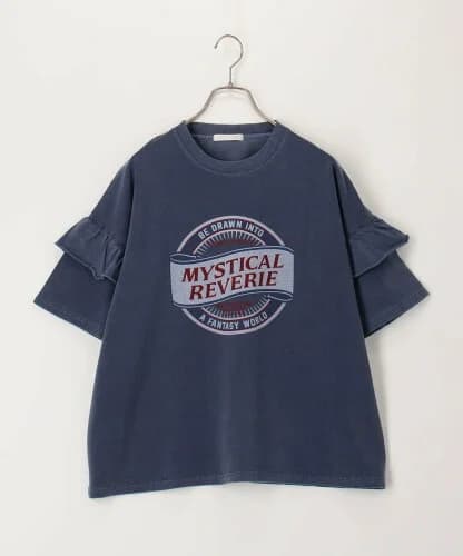 FREDY & GLOSTER ピグメント裏毛袖フリルTシャツ