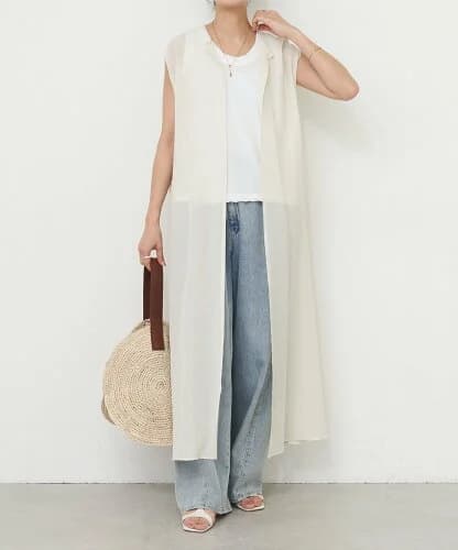 BEARDSLEY シアーロングジレ