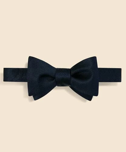 Brooks Brothers シルク ソリッド レップボウタイ Made in USA
