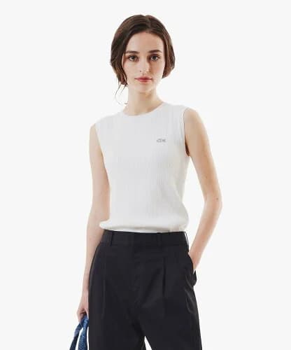 LACOSTE クールマックスリブニットタンクトップ