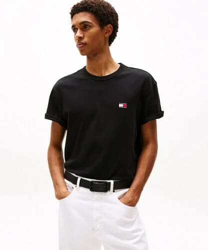 TOMMY HILFIGER レギュラーバッジTシャツ
