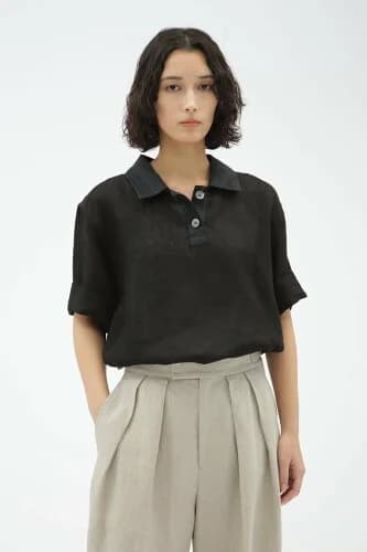 MARGARET HOWELL LINEN AIRTEX SHIRT
