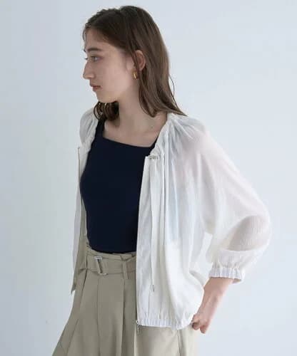 YECCA VECCA シアーギャザーブルゾン