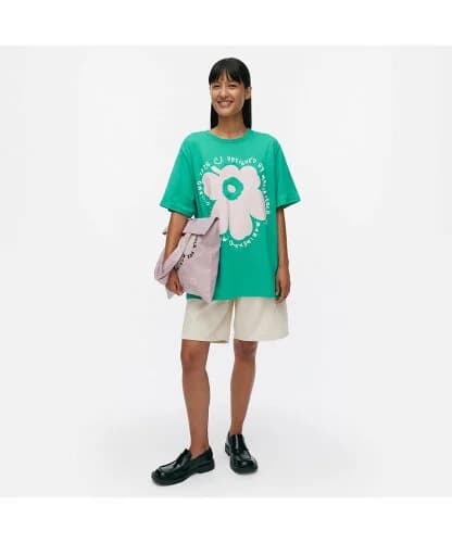 Marimekko Vihne Unikko Placement Tシャツ