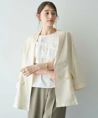 YECCA VECCA シアーテーラードジャケット