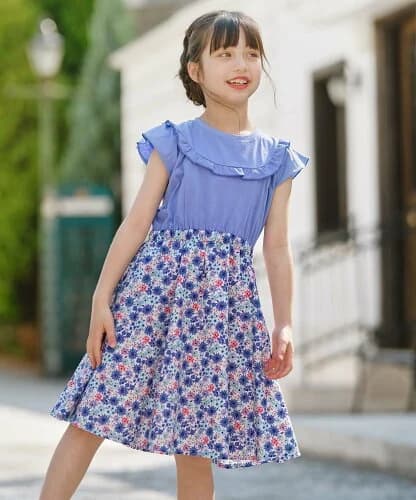 組曲 KIDS 【150-160cm】サマーフラワー ワンピース