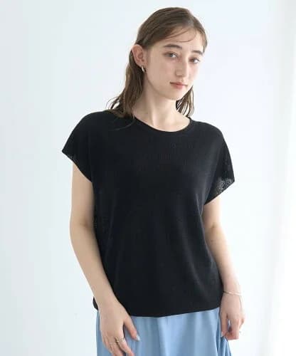YECCA VECCA クルーネックラメシアーニット