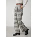 パンツ COLOR BELT CHECK PANTS/カラーベルトチェックパンツ レディース