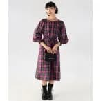 ワンピース WT75 ROBE チェックAラインドレス レディース