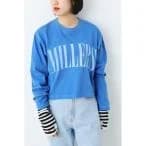 tシャツ Tシャツ MILLERSショートL/S Tシャツ レディース