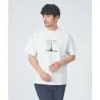 tシャツ 「CITY」フォトプリント ポンチ 半袖 Tシャツ メンズ