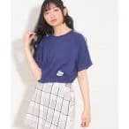 tシャツ Tシャツ 裾ドロスト袖ラインTシャツ キッズ