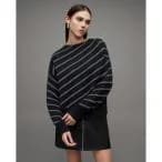 ニット VEGA DIAGONAL STRIPE CROPPED JUMPER | VEGA ダイアゴナル ストライプ ニット・セーター レディース