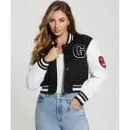 ジャケット スタジャン Bear Varsity Jacket ジャケット/アウター スタジャン レディース