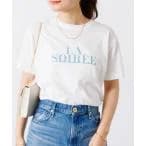 tシャツ Tシャツ フロントバックロゴ半袖Tシャツ レディース