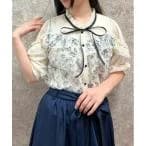 tシャツ Tシャツ トワルドジュイ風レースプルオーバー レディース