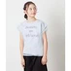 tシャツ Tシャツ 「140-150」チュールレイヤーロゴTシャツ キッズ