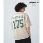 tシャツ 「CHARI＆CO SAFE RIDE for BAYFLOW」フットボールTシャツ メンズ