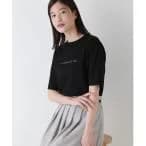 tシャツ Tシャツ メッセージロゴプリントＴシャツ レディース