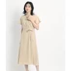ワンピース 「洗える／日本製／清涼感」夏におすすめ！女性らしいカシュクール風デザインワンピース レディース