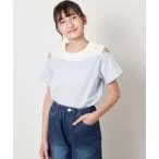 tシャツ Tシャツ 「140-150」「接触冷感」レイヤード風オフショルTシャツ キッズ