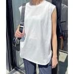tシャツ Tシャツ 「追加2」ファインコットンジャージーノースリーブプルオーバー レディース