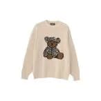 セーター ニット BEAR PANTHERジャカード セーター メンズ
