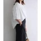 シャツ ブラウス 「Munich/ミューニック」cotton interlock-taffeta Blouse レディース