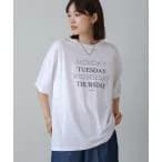 tシャツ Tシャツ フォントデザインロゴＴシャツ レディース