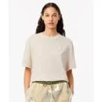 tシャツ Tシャツ ヘビーウェイト オーバーサイズ テニスボールパッチウォッシュド半袖Tシャツ レディース