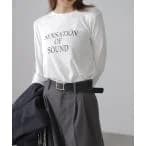 tシャツ Tシャツ シンプルロゴロンT レディース