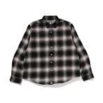 シャツ ONE POINT OMBRE CHECK RELAXED FIT LS SHIRT メンズ