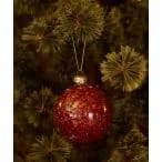 インテリア 「2024Xmas」レッドスパンコールオーナメント