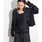 ニット 「AMOMENTO / アモーメント」SHAGGY KNIT CARDIGAN AM24FWW03CD レディース