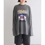 tシャツ Tシャツ BACK TO THE FUTUREロンＴ＿ＭＯＭ　 247701 レディース