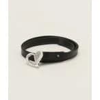 ベルト 「LAYAS」BUCKLE BELTHEART SMOOTH レディース